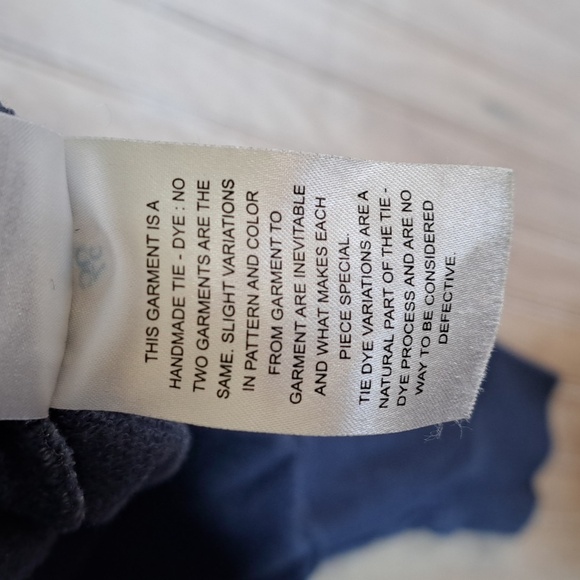 Calvin Klein Jeans Cropped Tie Dye Ombre Logo Graphic Hoodie Blue Cotton Blend - Picture 8 of 9